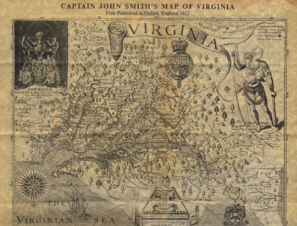 Map of Jamestown