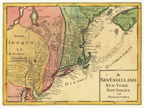 Map of New England 1759
